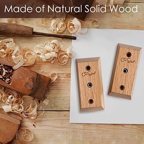 SNIGJAT Guitar Wall Mount 2 Pack, Rotatable Light Apricot Wood | Space-Saving, Versatile Display thumbnail 2
