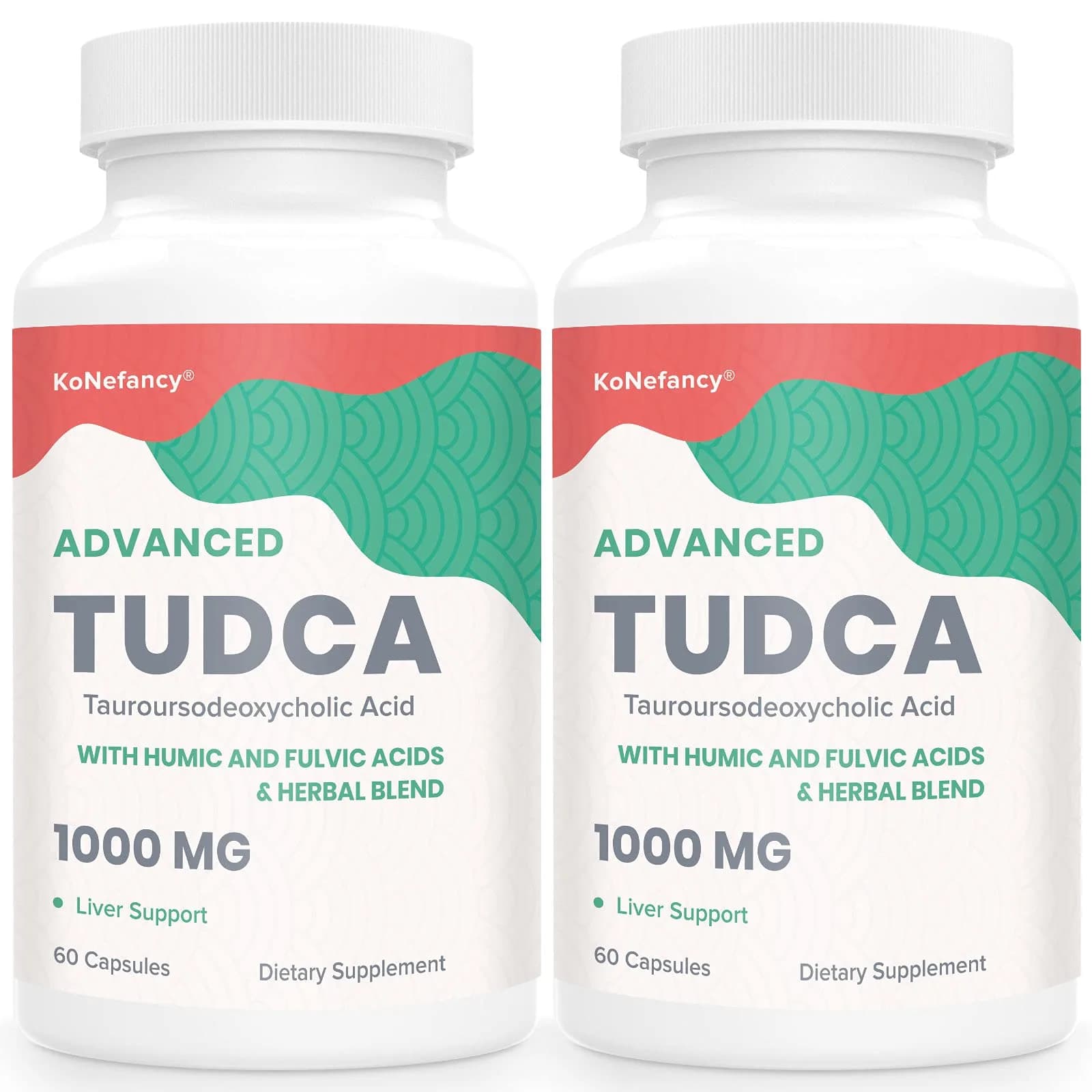 KoNefancy TUDCA Bile Salts with Milk Thistle Liver Supplements, 60 Capsules | Liver Detox & Support