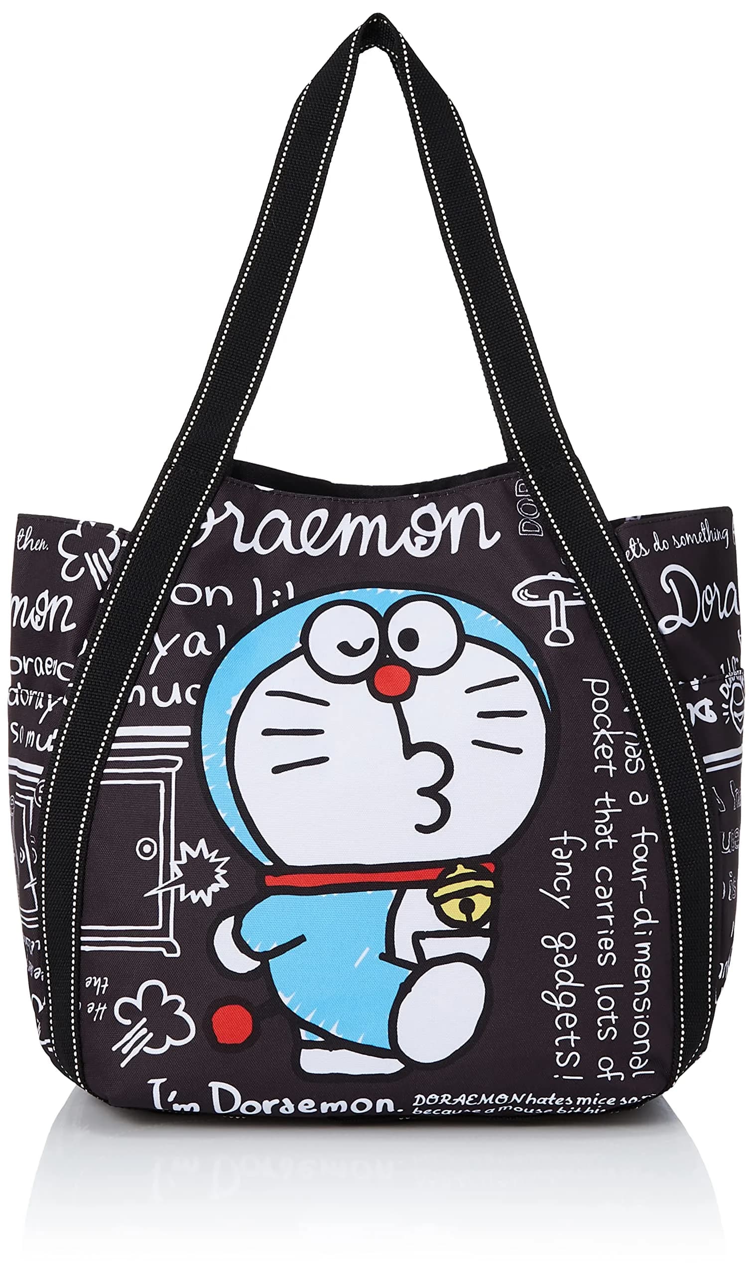 I'm DORAEMON Tote Bag Large Capacity | Cartoon Design with Multiple Pockets (One Size) - main product image