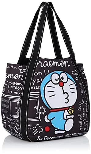 I'm DORAEMON Tote Bag Large Capacity | Cartoon Design with Multiple Pockets (One Size) thumbnail 2