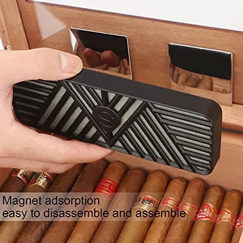 Scotte Cigar Humidifier Rectangle Humidor Keep Cigars & Tobacco Fresh | Compact & Easy to Use thumbnail 5