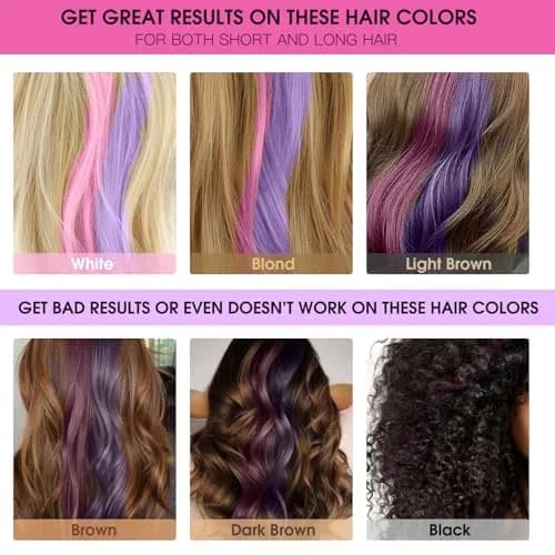 MSDADA Yellow Hair Chalk Comb 6-Piece Set | Temporary Washable Hair Color Dye for Kids thumbnail 3