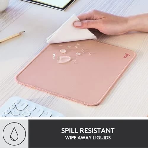 Logitech Studio Series Mouse Pad - Darker Rose, 20cm x 23cm (7.9 x 9.1 in) thumbnail 5