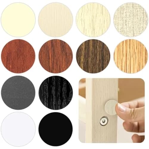 INKNOTE Self-Adhesive Screw Hole Covers Stickers 648 PCS (12 Colors) | PVC Dustproof for Furniture & Walls thumbnail 1