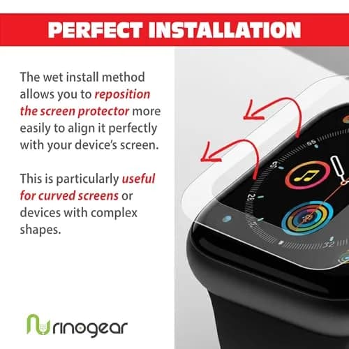 RinoGear Screen Protector for Fitbit Charge 6 & 5 | Flexible Clear Film, Case Friendly, 8 Pack thumbnail 3