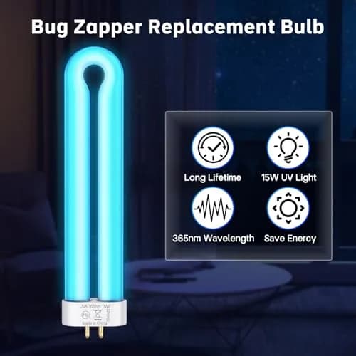 Klahaite Replacement Light Bulb Bug Zapper 15W | Easy to Install & Effective thumbnail 6
