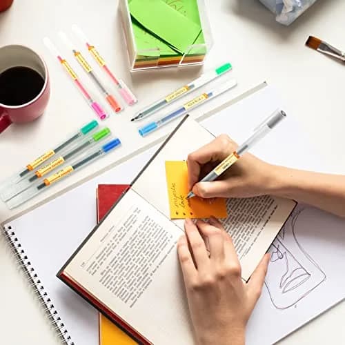 XSG Premium Gel Ink Pens, 24 Assorted Colors, 0.5mm Fine Point | Smooth Writing for Office & School thumbnail 4