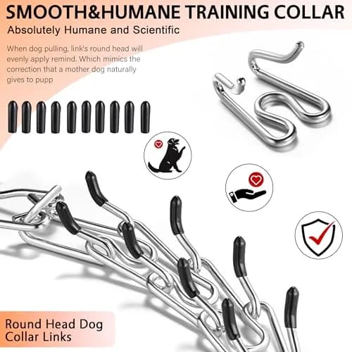 DEYACE Stainless Steel Prong Collar for Dogs | 2.27 kg (5 lb) Neck Girth 10.5"-13.5" (27-34 cm) thumbnail 3