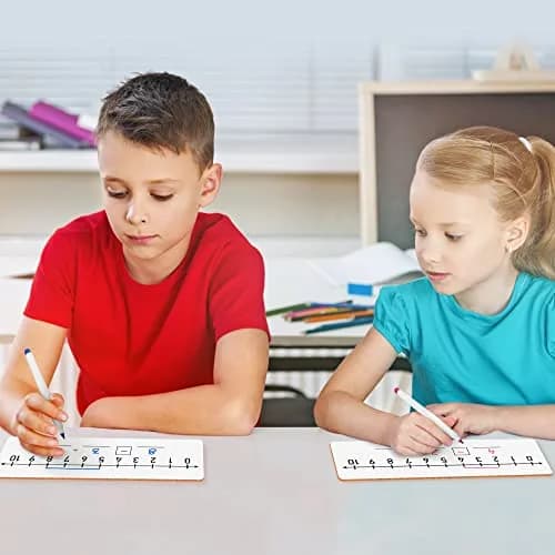 Scribbledo Dry Erase Number Line Board 30.48cm x 10.16cm (12"x4") | Double-Sided Math Practice for Grades 1-2 thumbnail 10