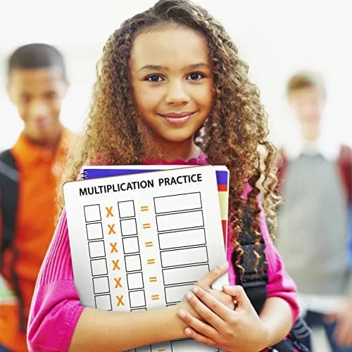 Scribbledo Multiplication Chart Dry Erase Boards 9x12 Inch, 10 Pack | Double-Sided Masonite Math Lapboards for Grades 3-5 thumbnail 4