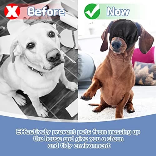 Xuniea Dog Calming Cap Blindfold Shading Large | Anxiety Eye Cover for Grooming & Travel thumbnail 7