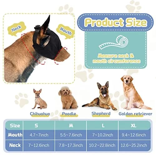 Xuniea Dog Calming Cap Blindfold Shading Large | Anxiety Eye Cover for Grooming & Travel thumbnail 2