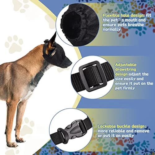 Xuniea Dog Calming Cap Blindfold Shading Large | Anxiety Eye Cover for Grooming & Travel thumbnail 4