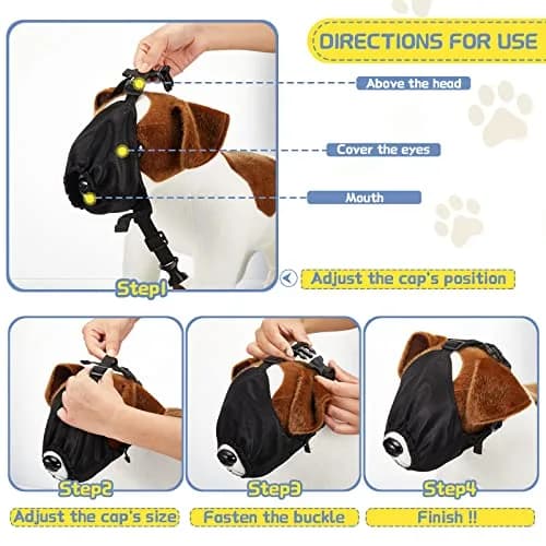 Xuniea Dog Calming Cap Blindfold Shading for Anxiety Relief, X-Large thumbnail 5