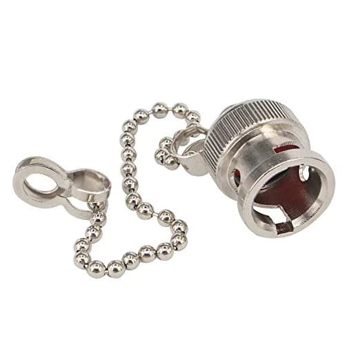 Boobrie BNC Dust Cap 5-Pack with Chain | Waterproof & Dustproof RF Coaxial Adapter Covers (13.7mm Diameter) thumbnail 4