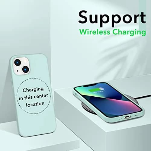 ORNARTO Liquid Silicone Case for iPhone 13 Mini 5.4 inch | Mint Green thumbnail 5