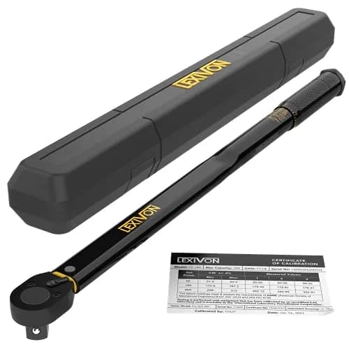 LEXIVON 3/4-Inch Drive Click Torque Wrench 40.7~406.8 Nm | Pre-Calibrated, Durable, Precision Tool thumbnail 1