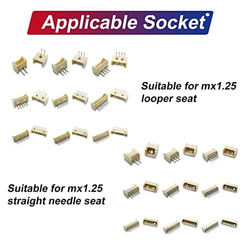 Keszoox MX 1.25mm Connector Kit with 28AWG Pre-Crimped Cables (200pcs, 150mm) | Molex PicoBlade Compatible for Pixhawk Drones thumbnail 6