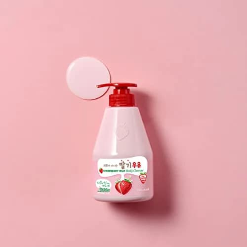 Kwailnara Strawberry Milk Body Wash 560ml (19.75 Fl Oz) | Korean Body Cleanser for Hydrated & Smooth Skin thumbnail 6