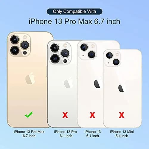 ULAK Wallet Case for iPhone 13 Pro Max 6.7 inch | Card Holder, Shockproof, Flip Leather thumbnail 5