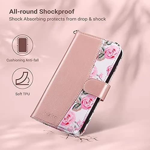 ULAK Wallet Case for iPhone 13 Pro Max 6.7 inch | Card Holder, Shockproof, Flip Leather thumbnail 7