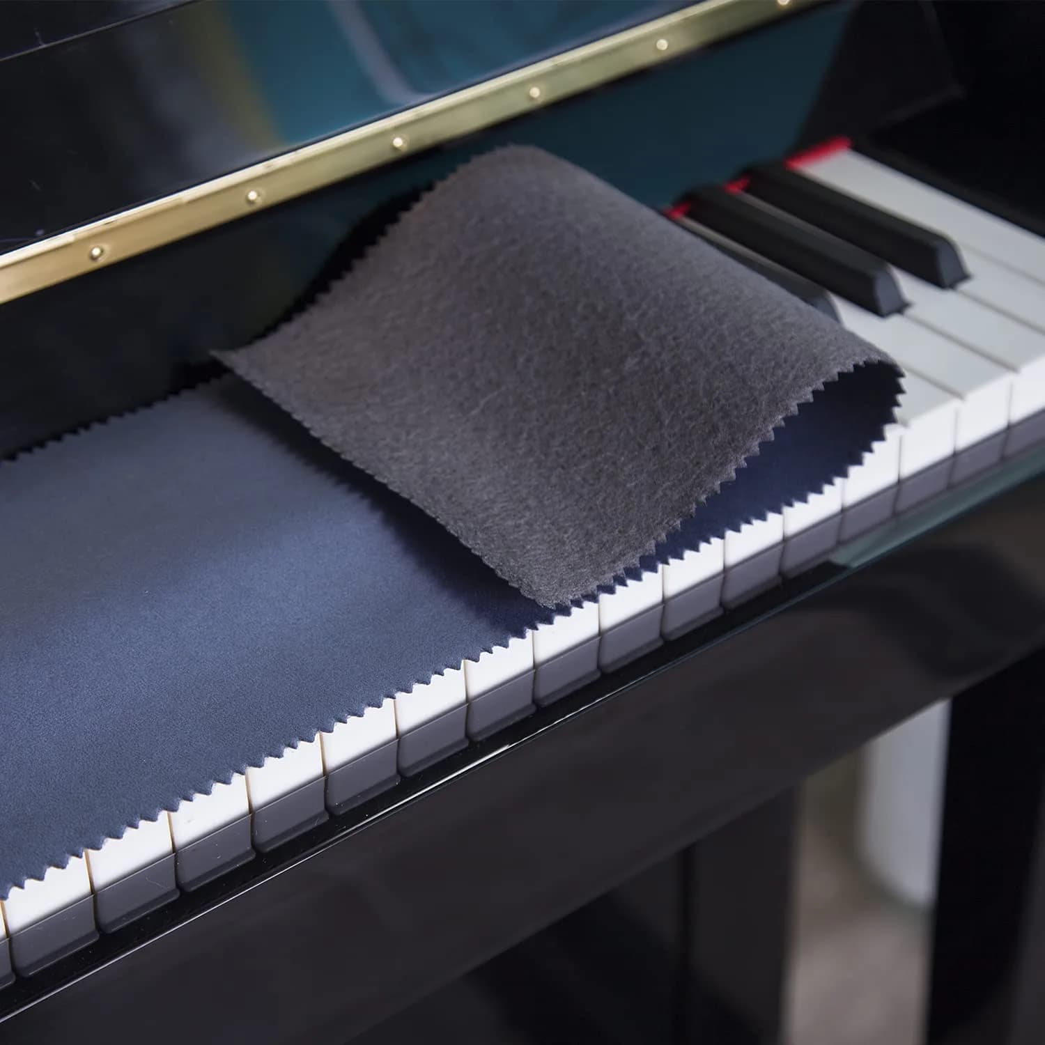 Mooson Piano Keyboard Anti-Dust Cover Dark Blue | High-Technology Fabric Key Cover Cloth for Upright, Electric & Grand Pianos (50 inches x 5.9 inches) - main product image