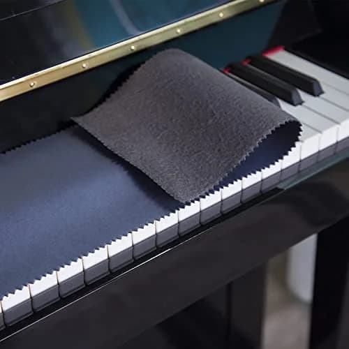 Mooson Piano Keyboard Anti-Dust Cover Dark Blue | High-Technology Fabric Key Cover Cloth for Upright, Electric & Grand Pianos (50 inches x 5.9 inches) thumbnail 1