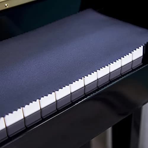 Mooson Piano Keyboard Anti-Dust Cover Dark Blue | High-Technology Fabric Key Cover Cloth for Upright, Electric & Grand Pianos (50 inches x 5.9 inches) thumbnail 4