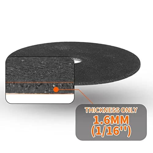 SI FANG 2 Inch Die Grinder Cut Off Wheels 10Pcs Mini Metal Cutting Disc | 50mm (2") Diameter, 1.5mm (1/16") Thickness, 10mm (3/8") Arbor thumbnail 7