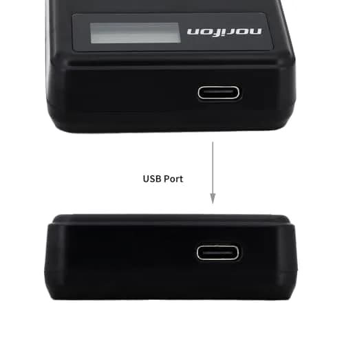 Norifon EN-EL19 LCD USB Camera Charger for Nikon Coolpix S33, S7000, S6900 | Charges 2 Batteries Simultaneously thumbnail 5