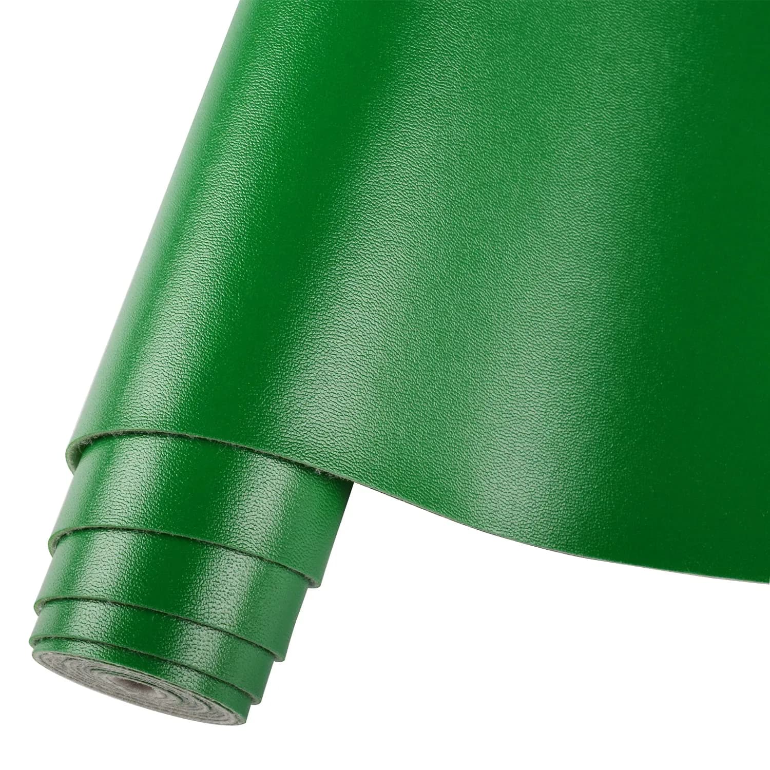 HGUAN Green Faux Leather Sheet 12"X53" | Solid Color Craft Material (70-120 chars) - main product image