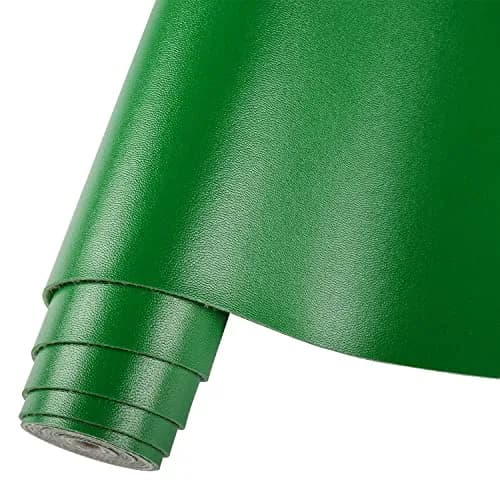 HGUAN Green Faux Leather Sheet 12"X53" | Solid Color Craft Material (70-120 chars) thumbnail 1