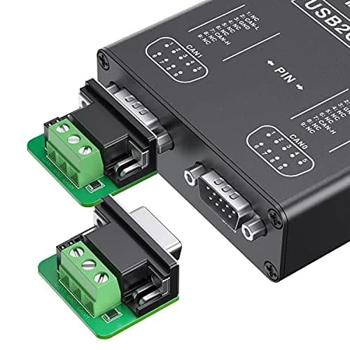 innomaker Dual Channels USB to CAN Converter for Raspberry Pi5/4/Pi3B+/Pi3/Pi Zero(W)/Jetson Nano/Tinker Board/Any SBCs Support Windows Linux Mac OS Android Venus OS | Industrial & Hobbyist thumbnail 3