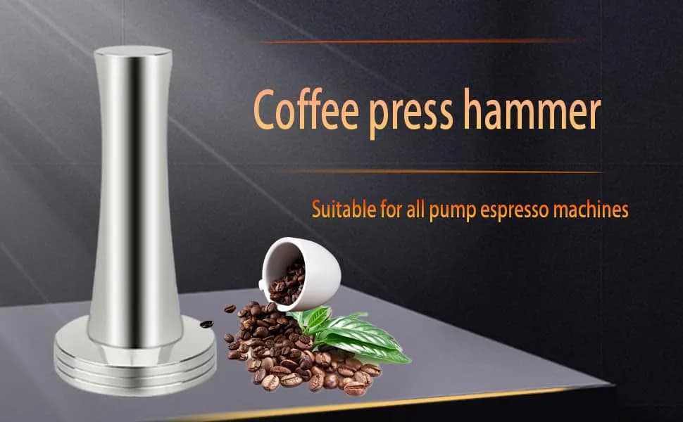 Boicafe 39mm Coffee Tamper with Mat & Brush - 304 Stainless Steel Base, Heavy Duty Espresso Presser (Silver) thumbnail 6