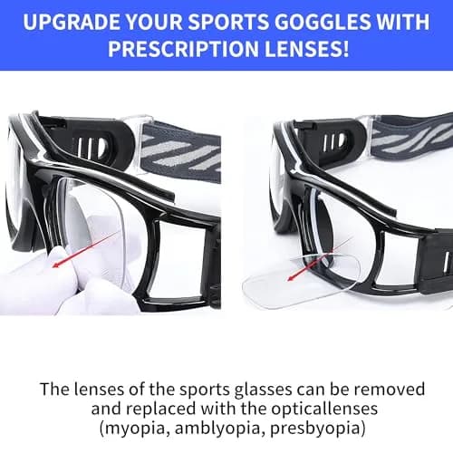 SooGree Professional Sports Goggles 8068, 0.15 kg (0.33 lb) | Impact Resistant Anti-Fog Eyewear thumbnail 6