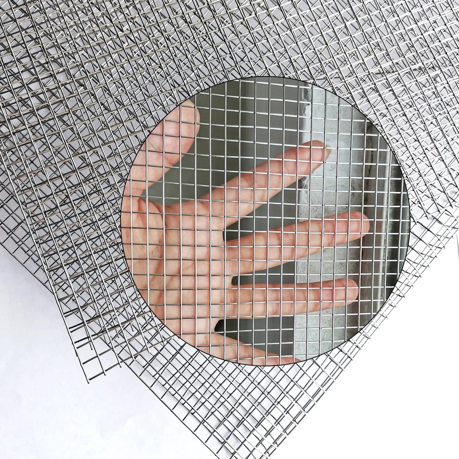 Valchoose Welded SS Wire Mesh 304, 2 Pack 12" x 24" (310mm x 620mm) | 4 Mesh, 6.0mm Aperture, 0.75mm Wire Diameter