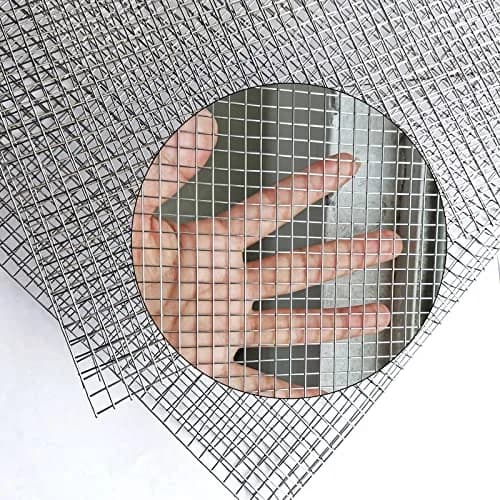 Valchoose Welded SS Wire Mesh 304, 2 Pack 12" x 24" (310mm x 620mm) | 4 Mesh, 6.0mm Aperture, 0.75mm Wire Diameter thumbnail 1
