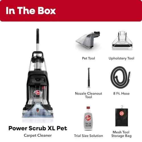 Hoover PowerScrub XL Pet Carpet Cleaner Machine for Carpet and Upholstery | Deep Stain Removal & Fast Drying thumbnail 7