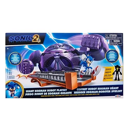 Sonic The Hedgehog 2 Movie Giant Eggman Robot Playset | 2.5" Action Figure Battle Set for Kids thumbnail 7