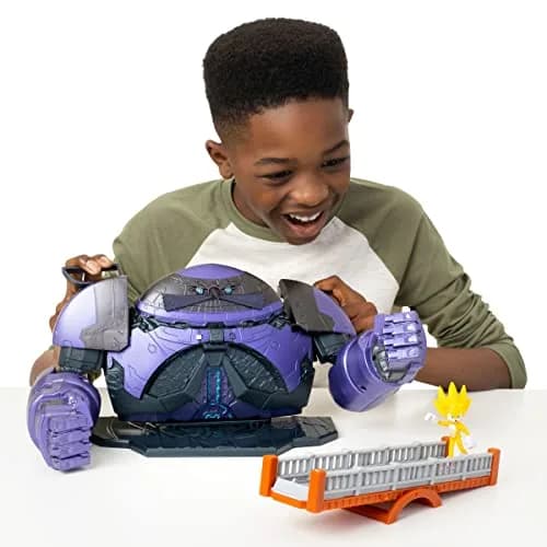 Sonic The Hedgehog 2 Movie Giant Eggman Robot Playset | 2.5" Action Figure Battle Set for Kids thumbnail 2