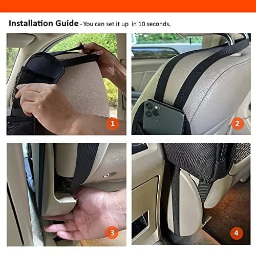Luckybay Car Seat Side Organizer 16.5" × 5.5" | Universal Fit for Cars & SUVs, Waterproof, Durable thumbnail 5