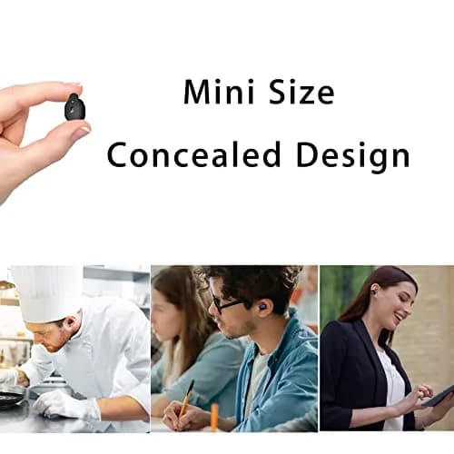 P&LLL Bluetooth Mini Earbud Wireless Invisible Pro Headset with Charging Case | 8 Hrs Playtime, Noise Cancelling thumbnail 5