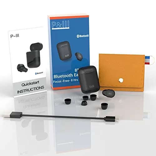 P&LLL Bluetooth Mini Earbud Wireless Invisible Pro Headset with Charging Case | 8 Hrs Playtime, Noise Cancelling thumbnail 6