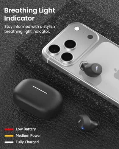 TOZO A1 Wireless Earbuds Bluetooth 5.3 Light Weight in Ear Headphones | Small Ears Comfort & Long Battery thumbnail 3