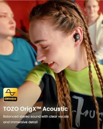 TOZO A1 Wireless Earbuds Bluetooth 5.3 Light Weight in Ear Headphones | Small Ears Comfort & Long Battery thumbnail 4