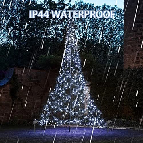 Dazzle Bright 2 Pack Solar String Lights Outdoor 240 LEDs 24.2 m (78.7 ft) | Waterproof Copper Wire Fairy Lights with 8 Modes thumbnail 7