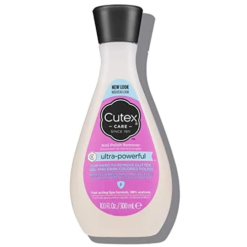 Cutex Ultra Powerful Nail Polish Remover 300ml (10.1 Fl Oz) | Removes Gel, Glitter & Dark Polish thumbnail 1