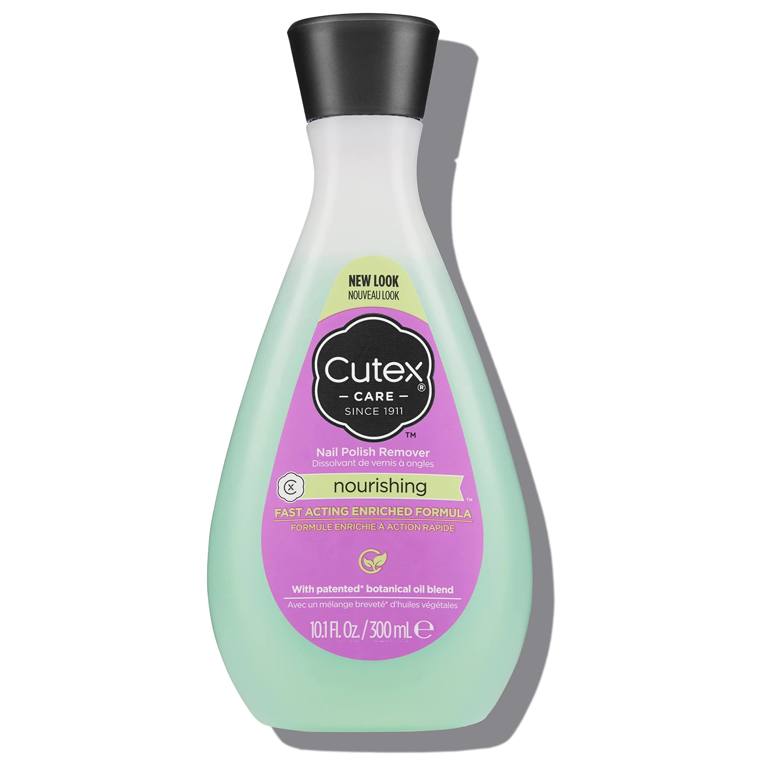 Cutex Nourishing Nail Polish Remover 300ml (10.1 Fl Oz) | Vitamin E & Flaxseed Oil Formula