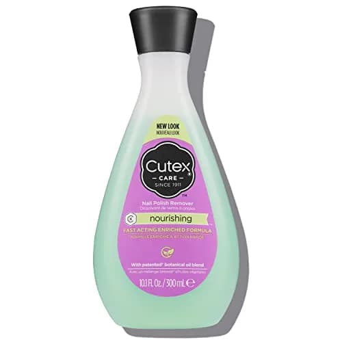 Cutex Nourishing Nail Polish Remover 300ml (10.1 Fl Oz) | Vitamin E & Flaxseed Oil Formula thumbnail 1