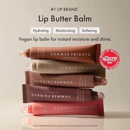 Summer Fridays Lip Butter Balm Vanilla 0.5 Oz (14.2g) | Vegan Lip Mask for Instant Moisture & Shine thumbnail 3